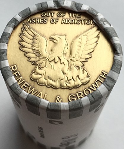 wendells Bulk Lot of 25 Out of The Ashes of Addiction Renewal and Growth Medallions Serenity Prayer Chips