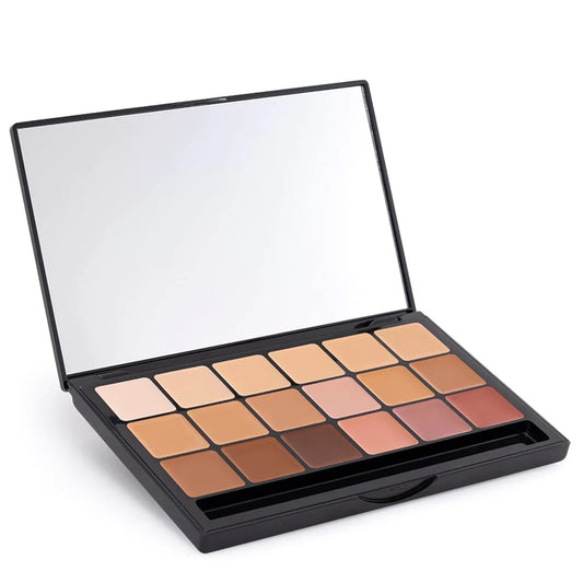 Graftobian HD High-Definition Super Palette - Foundation Palette, Professional Face Cream Palette, Contour & Coverage Face Makeup, Artist Kit Addition-Cool