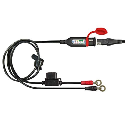 Optimate cable O-128v2, Ring Terminal Harness with Integrated Battery Status/Charge System Monitor, Auto/Marine, Smart