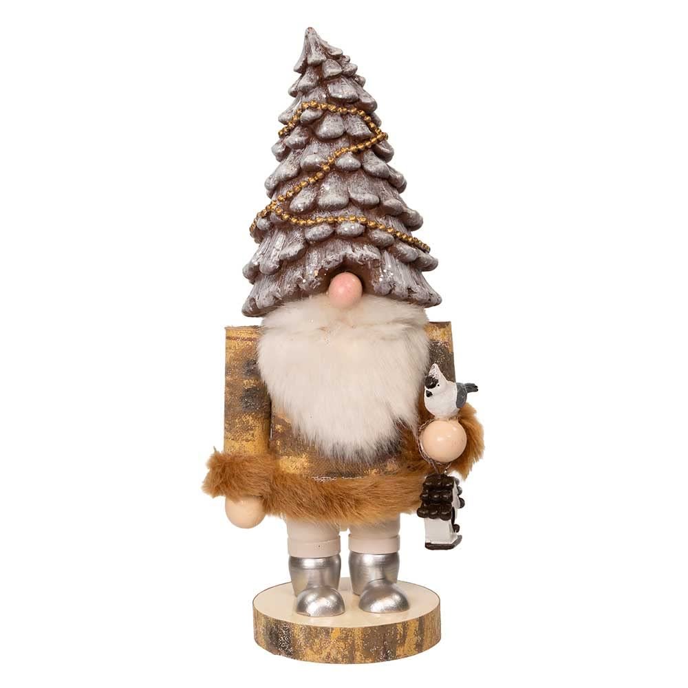 Kurt Adler 10-Inch Wooden Rustic Glamour Gnome Nutcracker