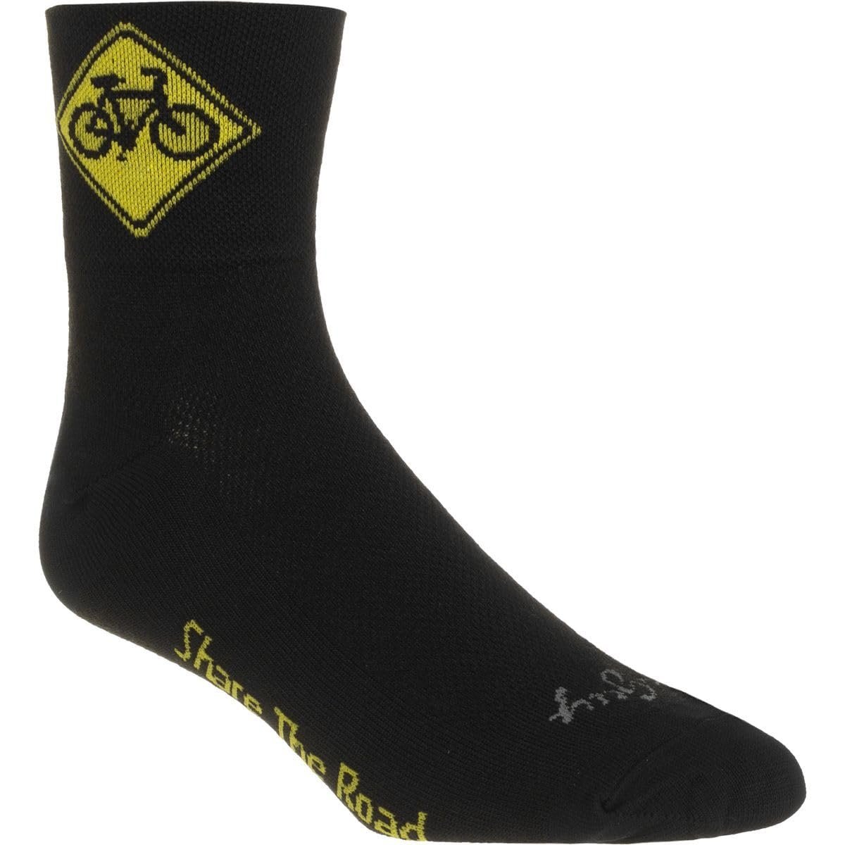 SockGuy Share The Road 3In Socks One Color, S/M
