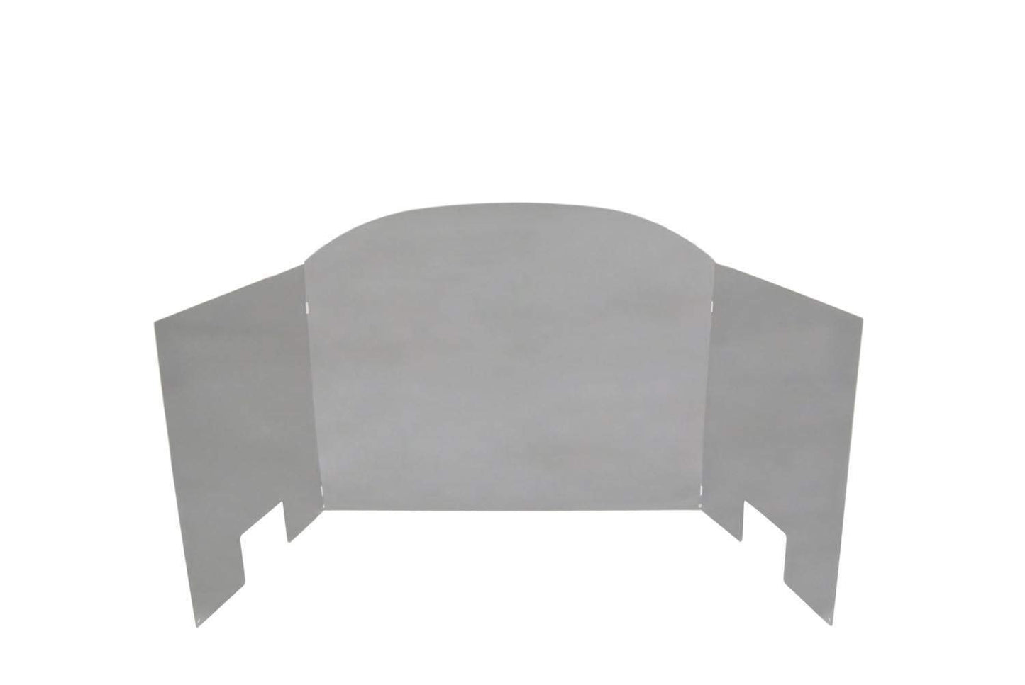 RH Peterson Co. Traditional Three Panel Polished Stainless Steel Fyreback - 24 inch