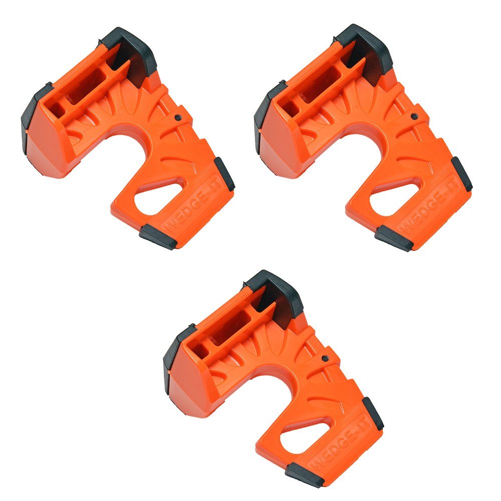 Wedge-It - The Ultimate Door Stop - Orange (3 Pack)