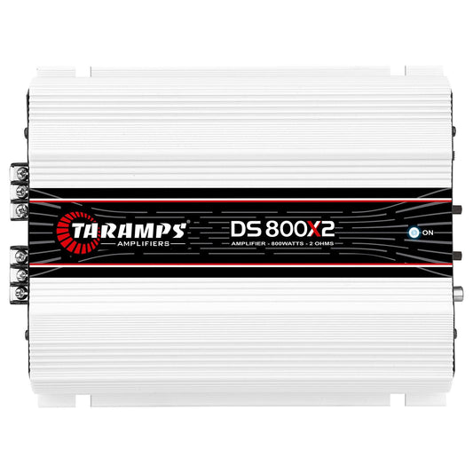 Taramps DS 800x2 2 Ohms 800 Watts Rms 2 Channels of 400 Watts 2 Ohms, Bridgedable with 800 Watts at 4 ohms, Car Audio Amplifier Digital, Full Range Crossover High/Low Pass Fixed, System Class D