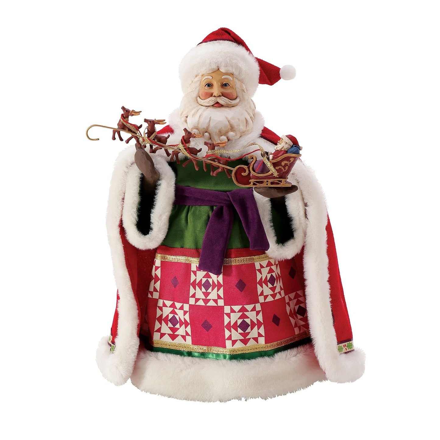 Department 56 Possible Dreams Jim Shore Santa Little Old Driver Limited Edition Figurine, 12 Inch, Multicolor