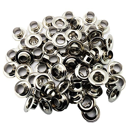 C.S. Osborne Nickel Grommets & Washers #N1-4 Size 4 (1/2 Hole) 144 Sets