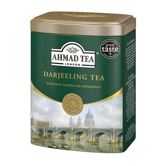Ahmad Darjeeling Tea Tin Box Net Wt 200 G (7 Oz)