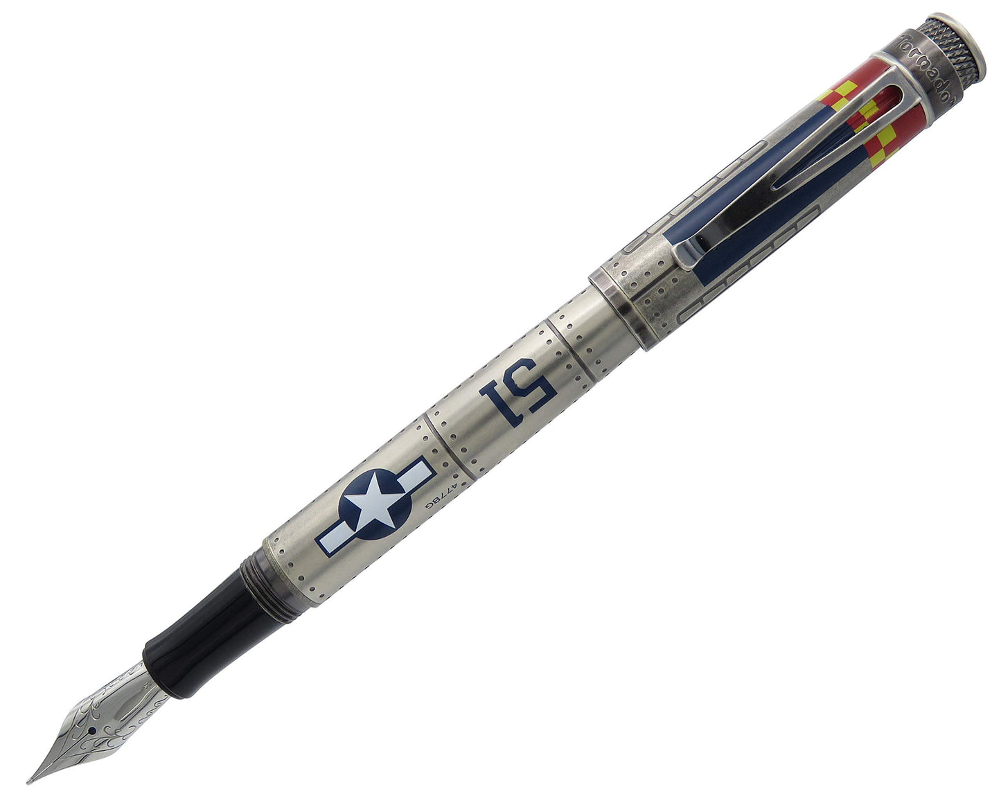 Retro 51 Tornado Fountain Pen - P-51 Mustang Fine Nib: Historical Elegance Meets Modern Craftsmanship