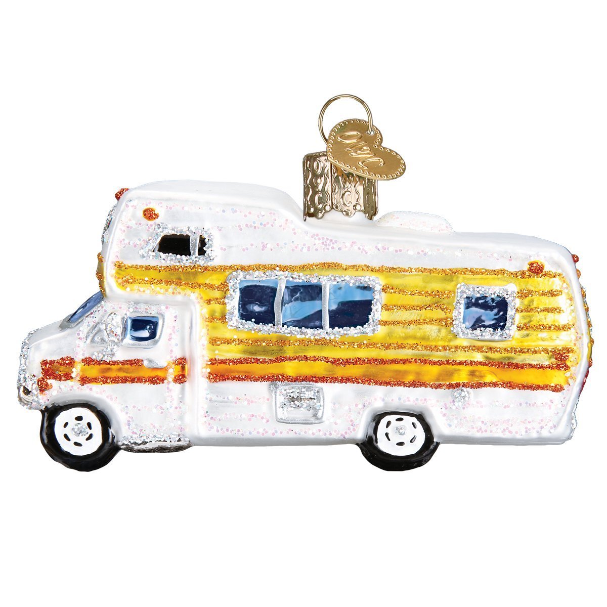 Old World Christmas Ornaments: Camping Outdoor Collection Glass Blown Ornaments for Christmas Tree, Motorhome