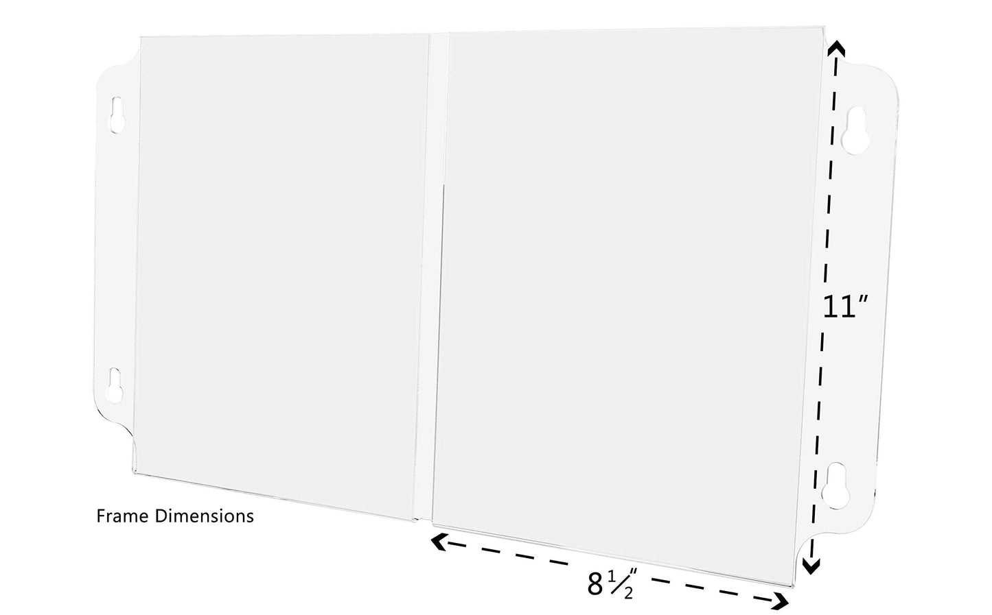 Marketing Holders Window Sign Holder 8.5 x 11 Double Sided Document Display with Suction Cups for Product or Event Details at Car Dealerships and Real Estate Agencies Clear Acrylic Sleeve