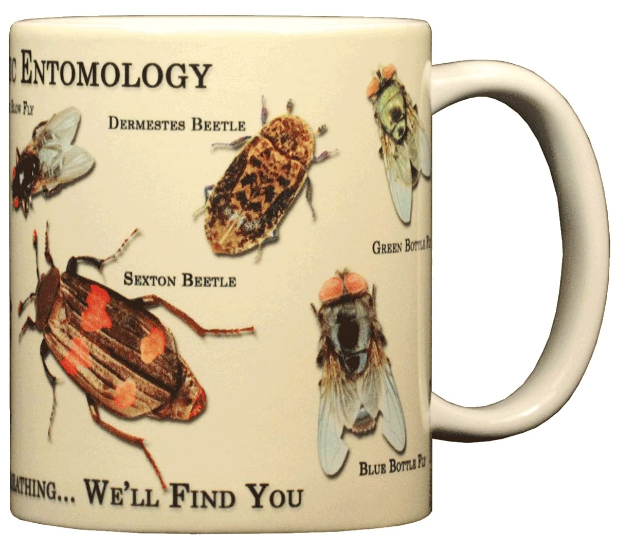 WILD COTTON Forensic Entomology 11 Ounce Ceramic Coffee Mug (AT104M)