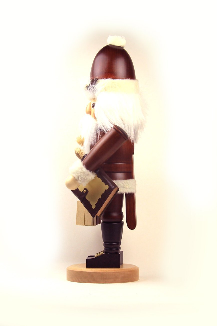 German Christmas Nutcracker Santa Claus Teddy natural colors - 44,0 cm / 17 inch - Christian Ulbricht