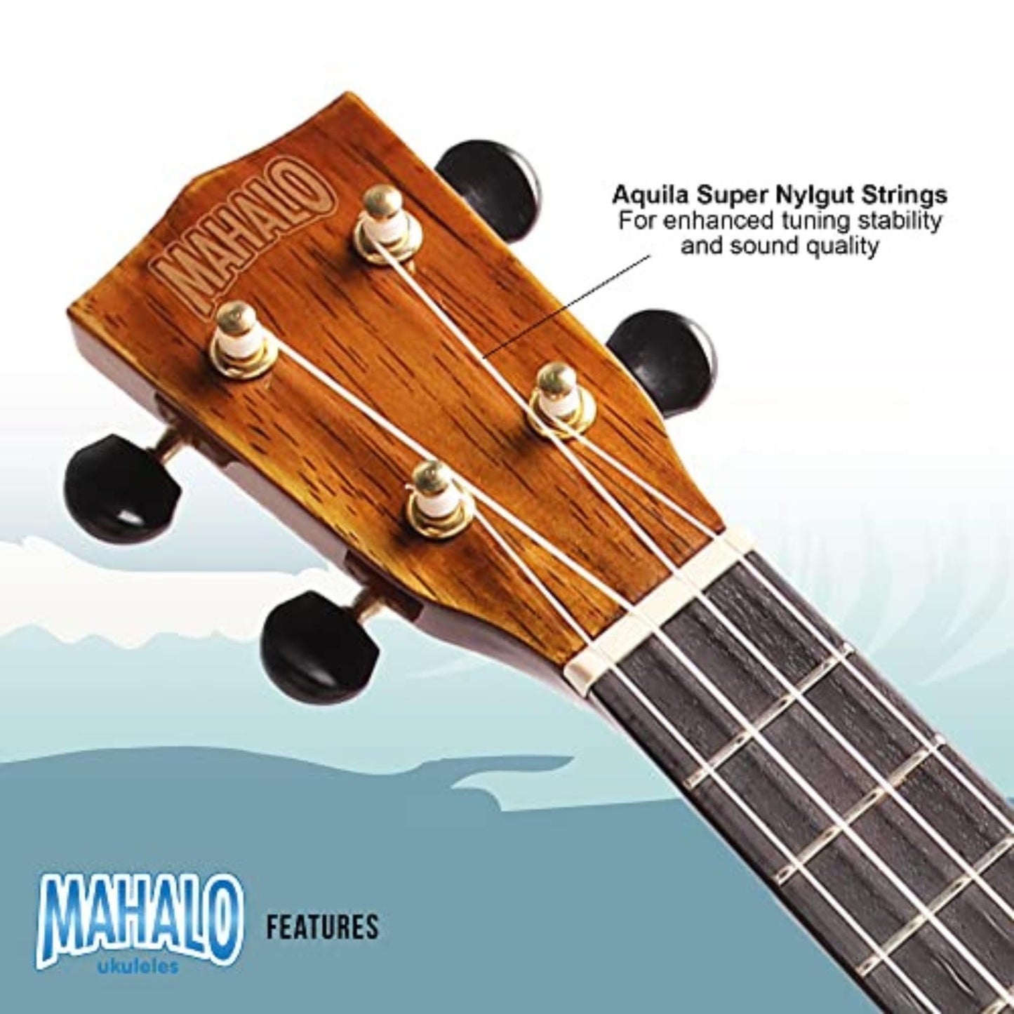 Mahalo 2516-BU Hano Concert Ukulele
