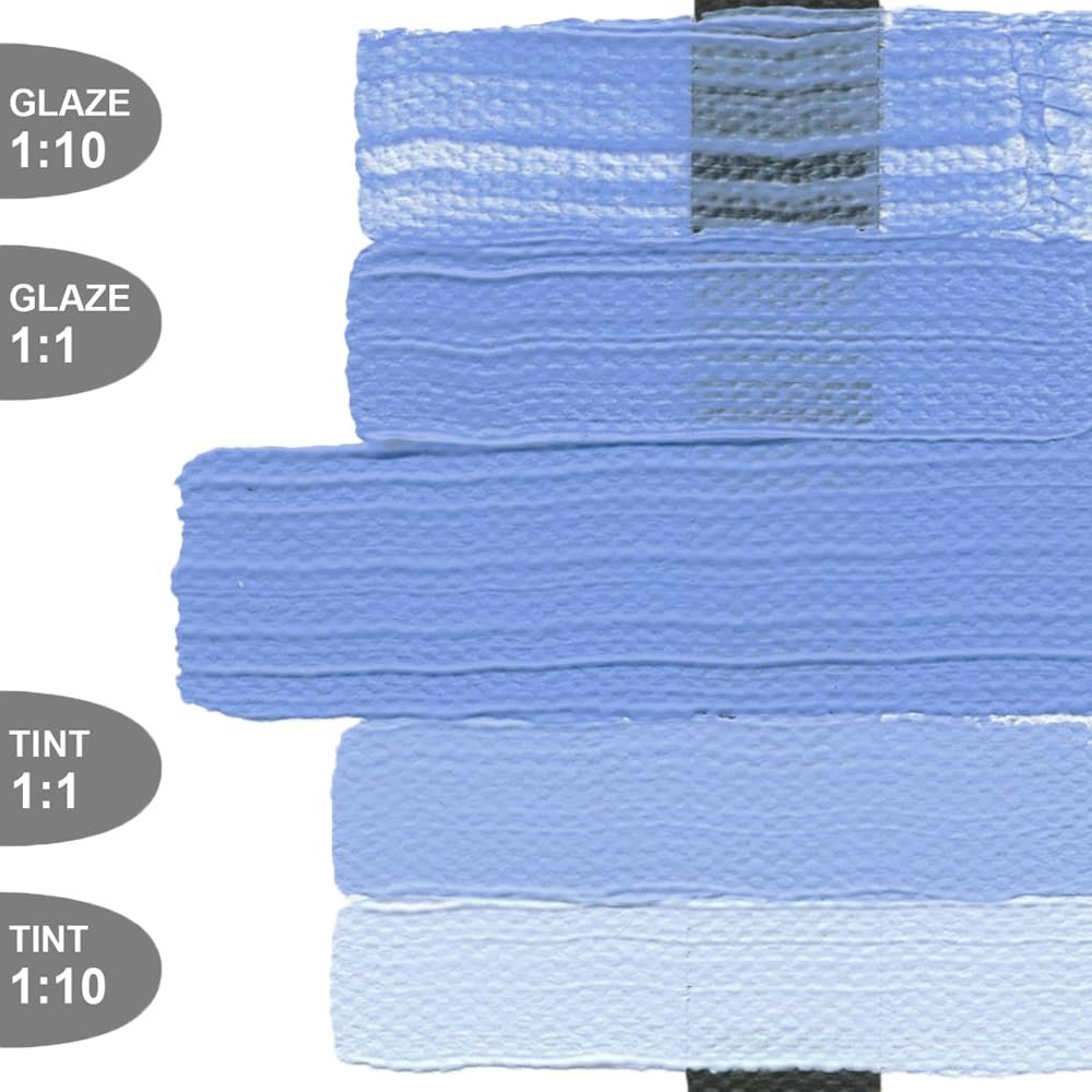 Heavy Body Acrylics by GOLDEN, Light Ultramarine Blue, 8 fl. oz. Jar, Professional Acrylic Paint, Opaque