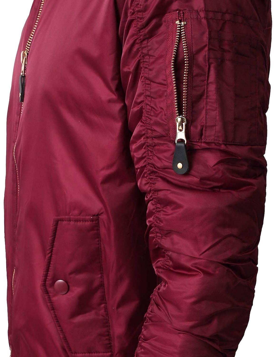 Shaka Wear Men's Flight Jackets – Casual MA-1 Bomber Coat Windbreaker Full Zip Fully Lined Regular and Bigs S~3XL