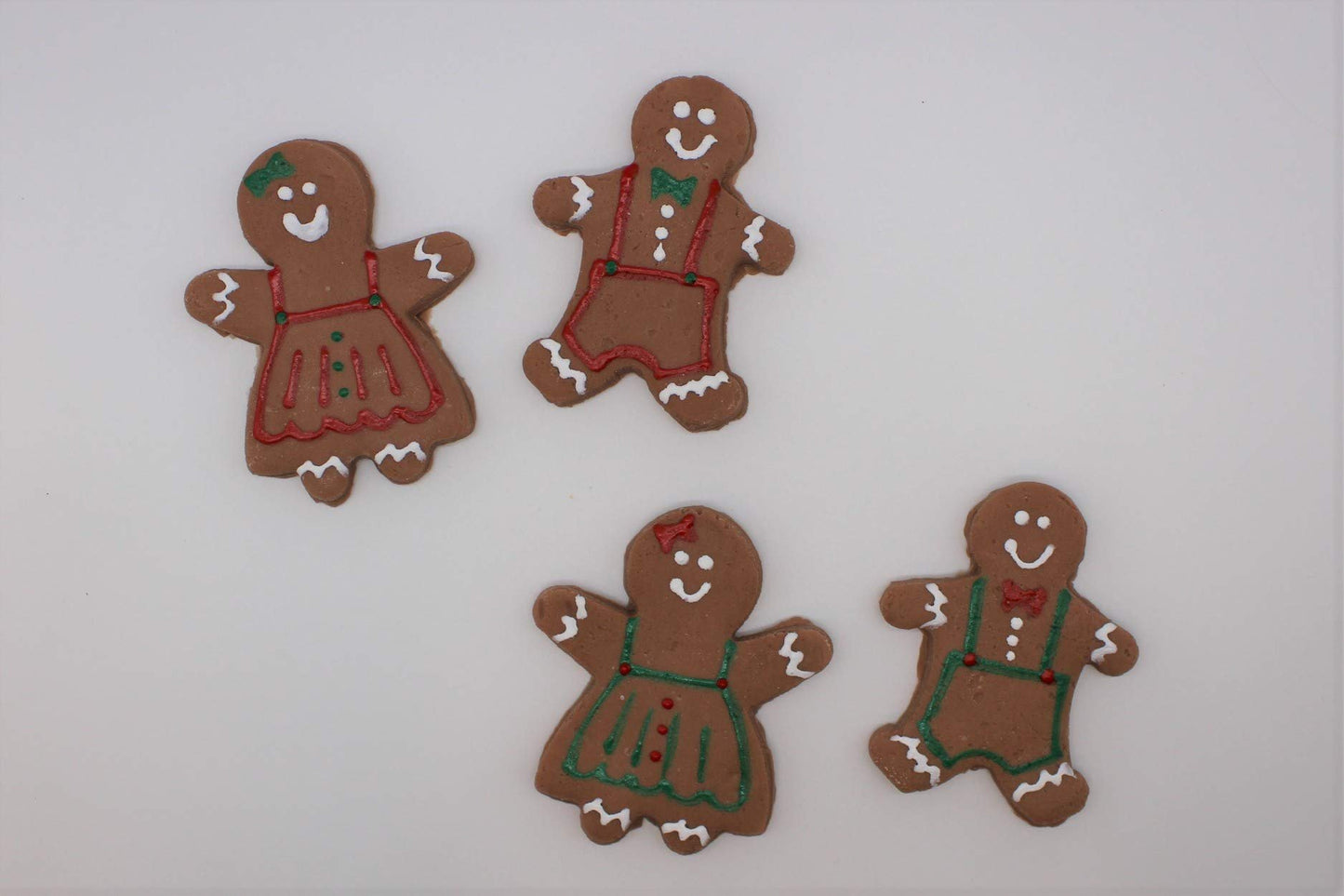 Just Dough It Fake Gingerbread Boy and Girl Cookies (Set of 4)