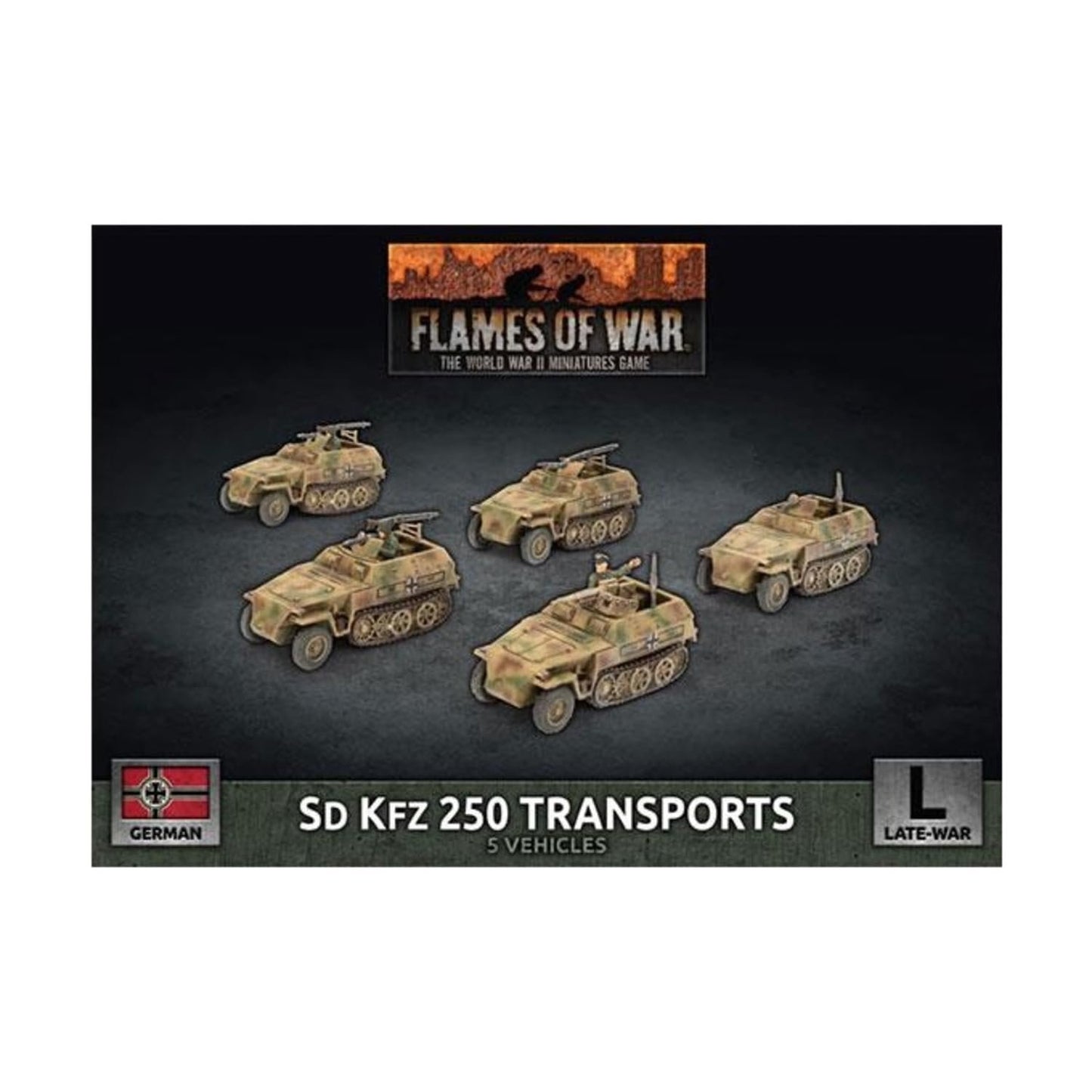 Flames of War: Late War: German: Sd Kfz 250 Half-Track Transport (GBX129)