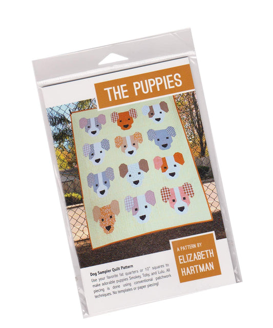 Elizabeth Hartman Quilt Pattern - The Puppies (Includes Directions for Three Pattern Sizes)