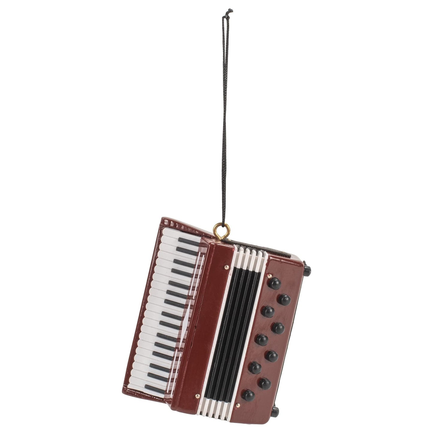 Broadway Gifts 2.8" Burgundy Wood Accordion Ornament Decoration