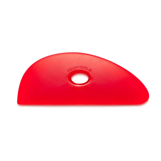 Mudtools Polymer Rib Red Size 3 Very Soft - Long Blade Shape - Ceramics, Pottery, Clay - R3