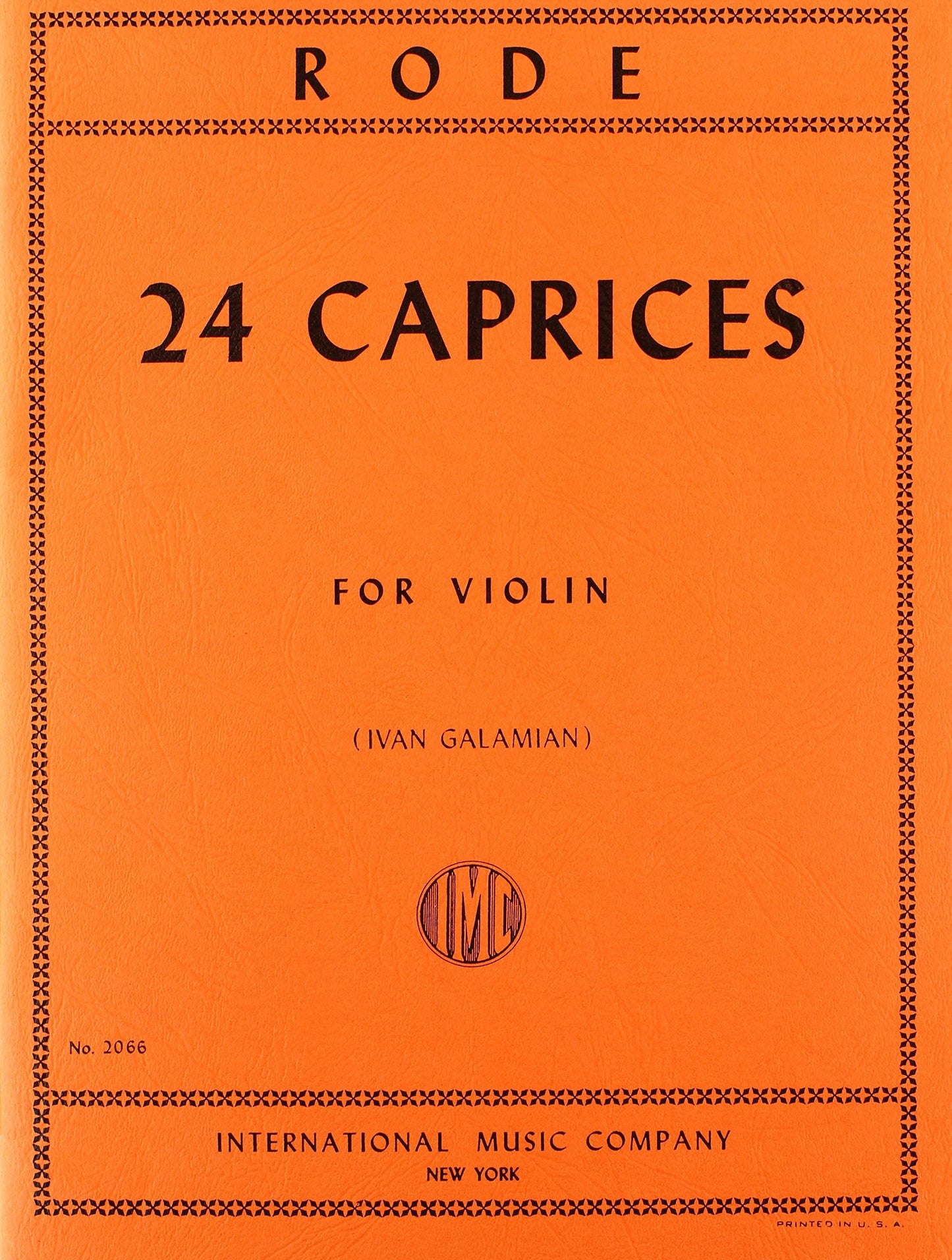 Rode: 24 Caprices for Violin (No. 2066)