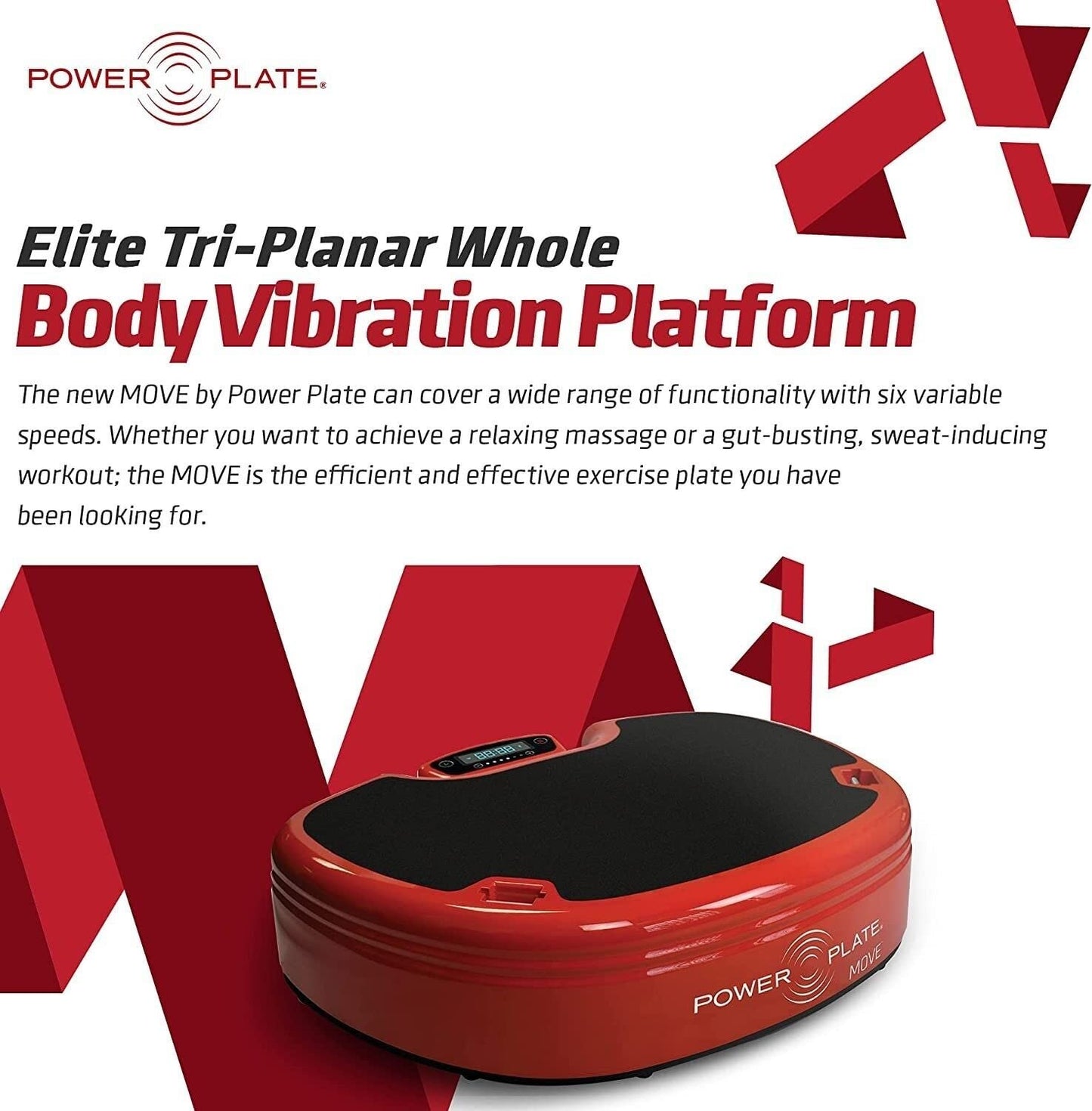 Power Plate Move Vibration Platform, Vibrating Plate to Increase Core Strength, Improve Balance and Stability