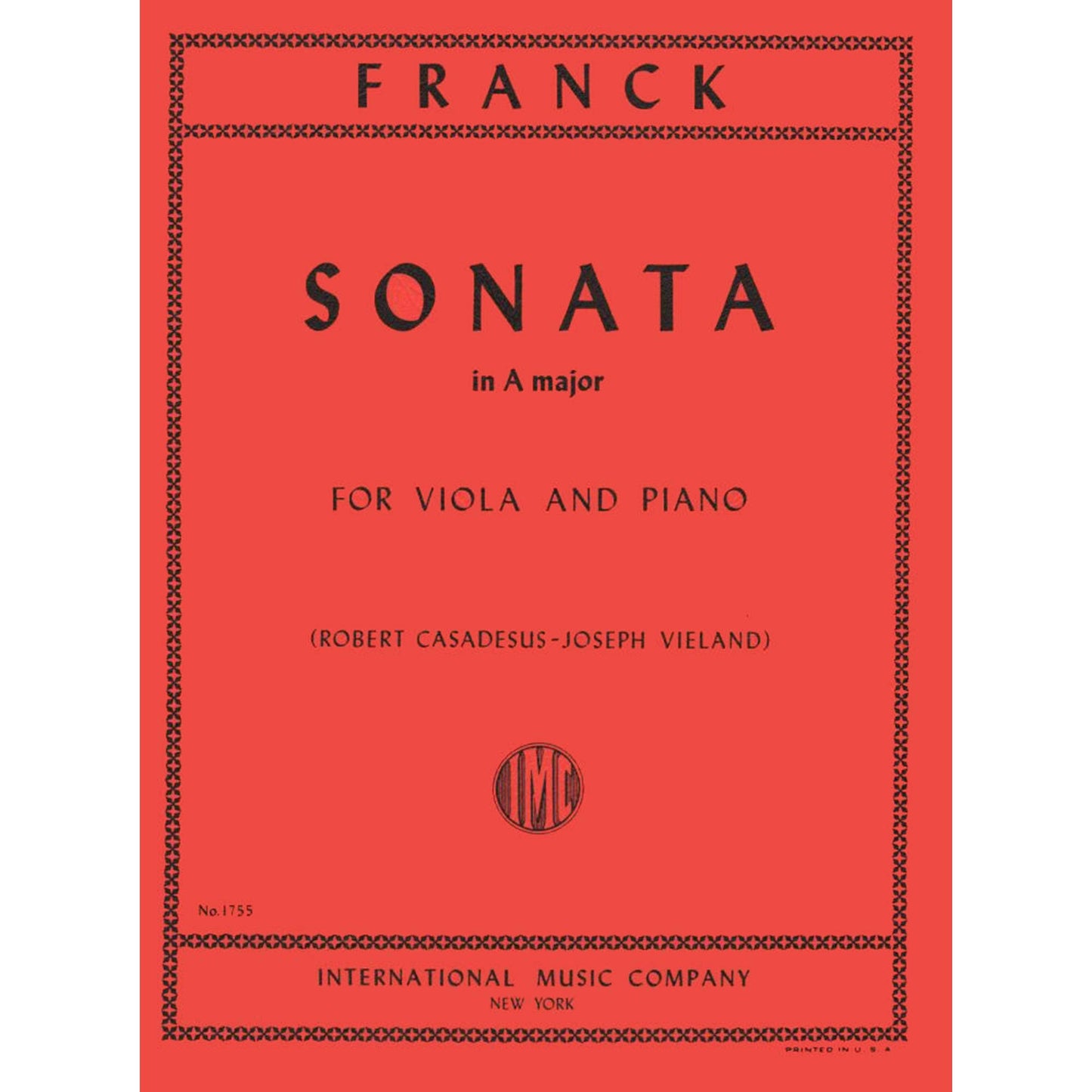 Franck, César - Sonata In A Major - Viola and Piano - edited by Robert Casadesus and Joseph Vieland - International [Sheet music] [Sheet music] [Sheet music] [Sheet music] [Sheet music] [Sheet music] [Sheet music] [Sheet music] [Sheet music] [Sheet...