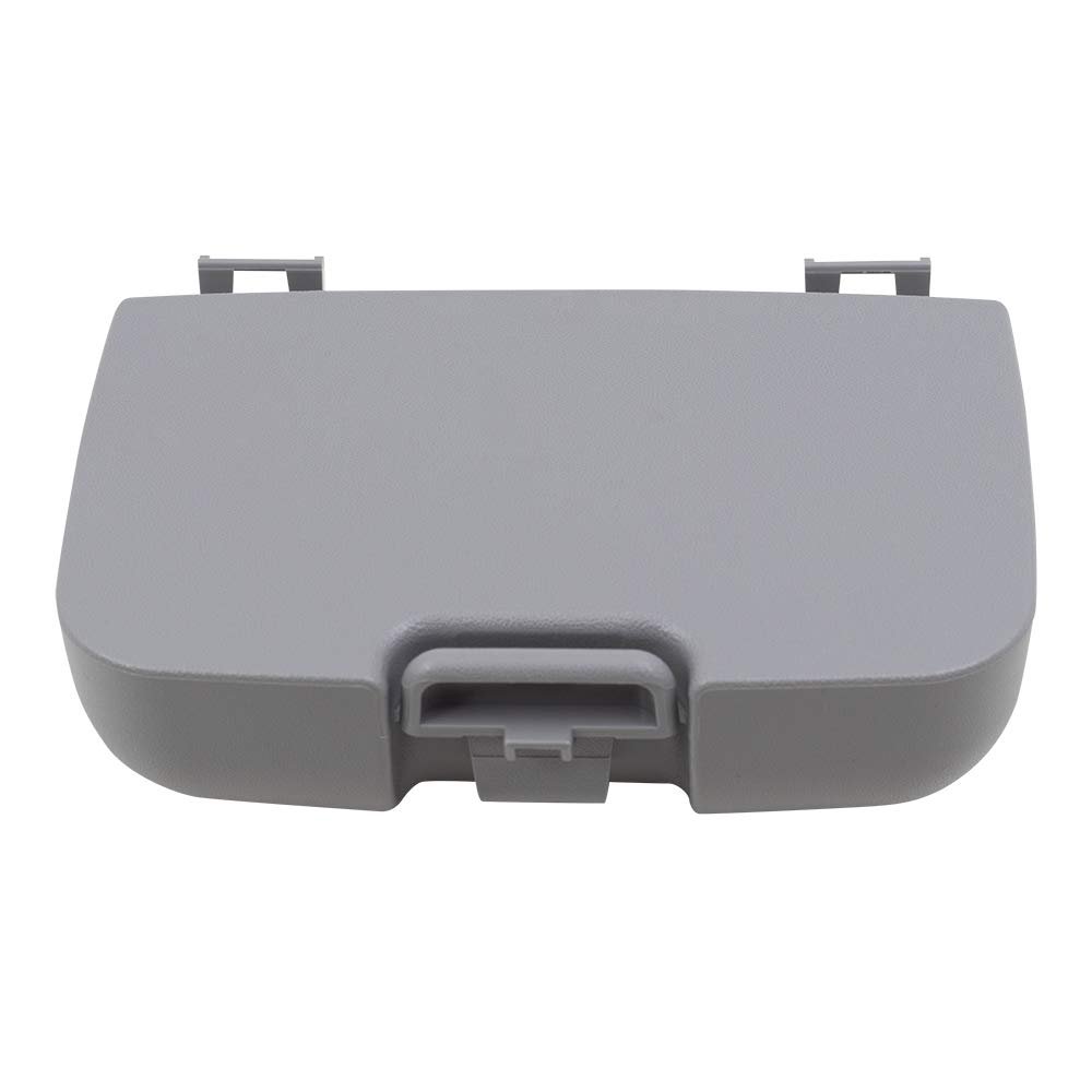 Brock Replacement Overhead Console Sunglasses Holder Box Gray Storage Bin Compatible with 2002-2007 F250 F350 F450 Super Duty Pickup Truck w/out Sunroof 2C3Z7811586BAB