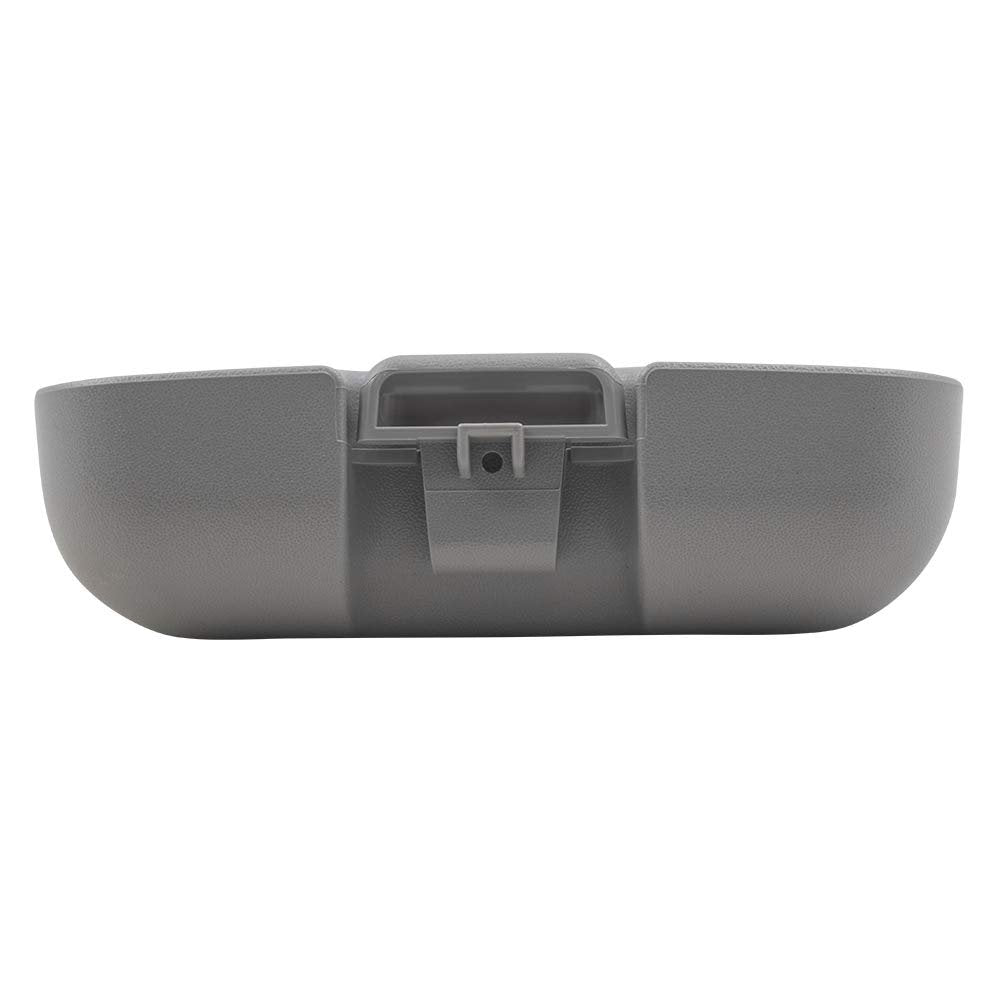 Brock Replacement Overhead Console Sunglasses Holder Box Gray Storage Bin Compatible with 2002-2007 F250 F350 F450 Super Duty Pickup Truck w/out Sunroof 2C3Z7811586BAB