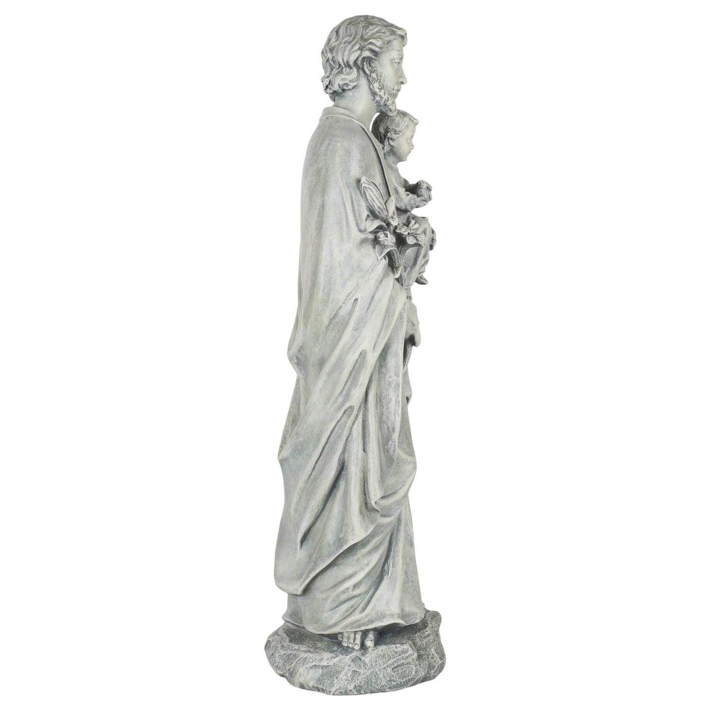 Joseph's Studio by Roman - 20" H St. Joseph Holding a Child Garden Statue, Religious Outdoor Decor