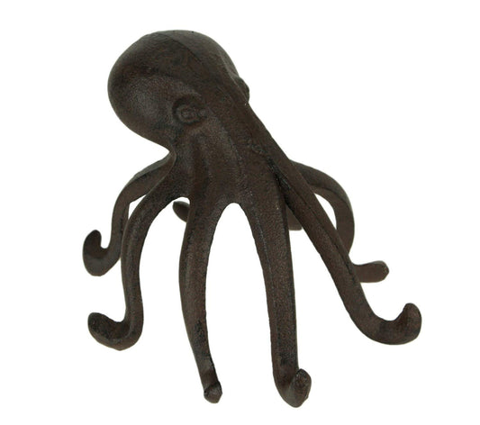 Moby Dick Specialties Brown Cast Iron Octopus Cell Phone Stand