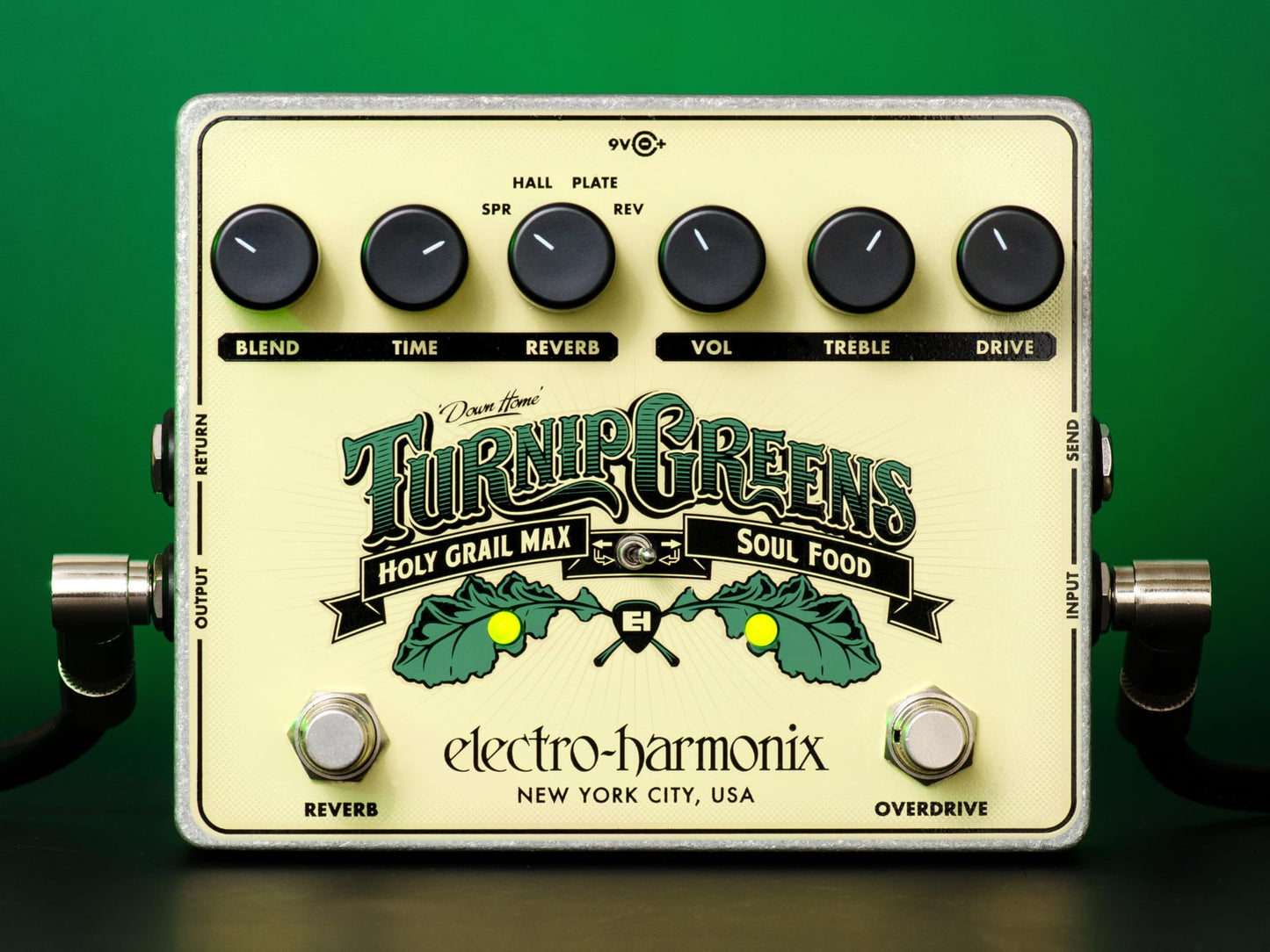 Electro-Harmonix Turnip Greens Overdrive/Reverb Multi-Effect Pedal