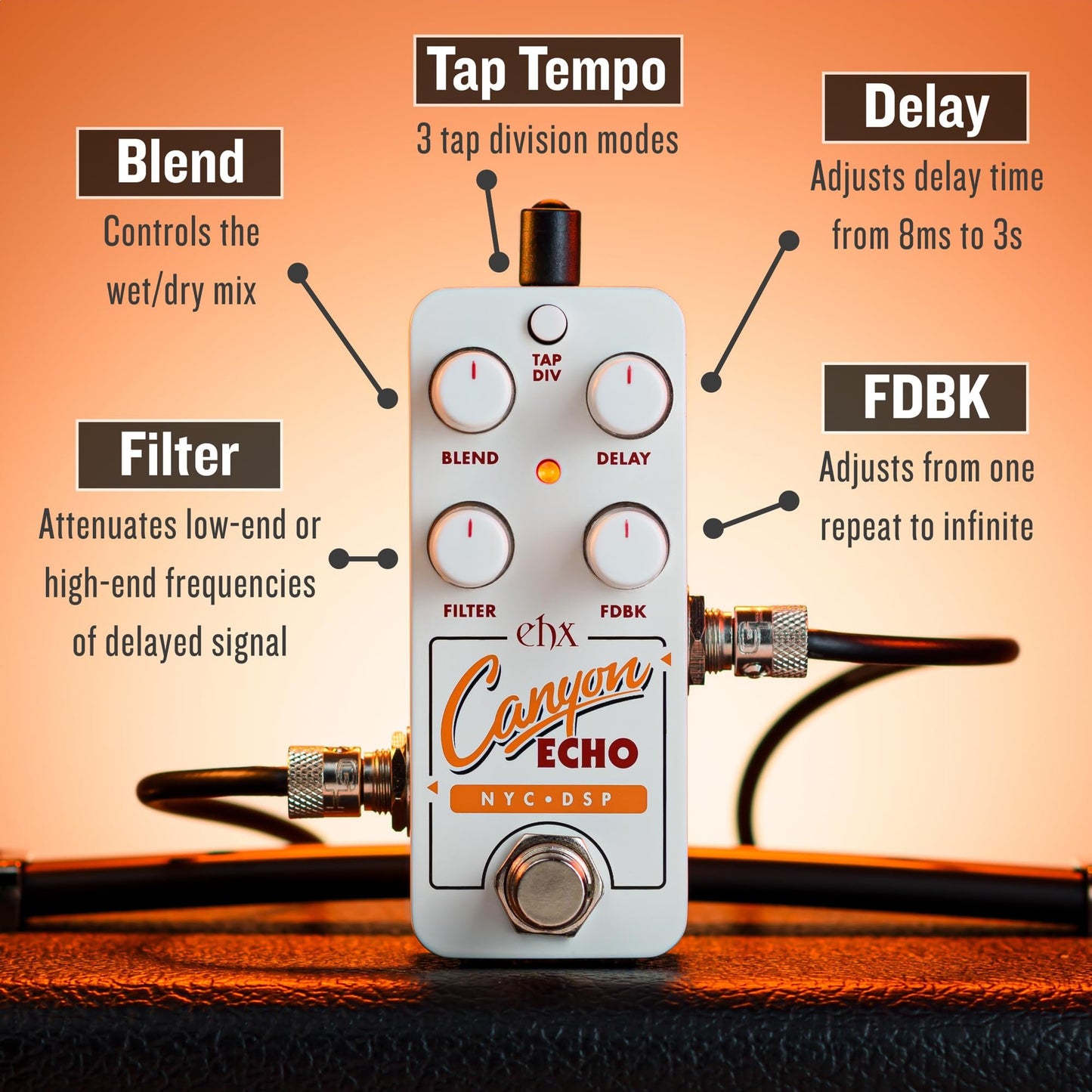 Electro-Harmonix Pico Canyon Echo Delay Pedal