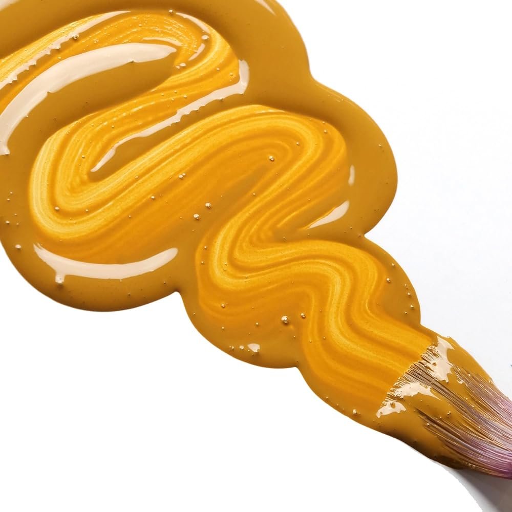High Flow Acrylics by GOLDEN, Raw Sienna, 1 fl. oz. Bottle, Professional Acrylic Paint, Semi-Opaque