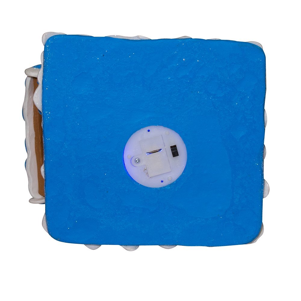 Kurt S. Adler Kurt Adler 7-Inch LED Hanukkah Gingerbread House Tablepiece, Blue