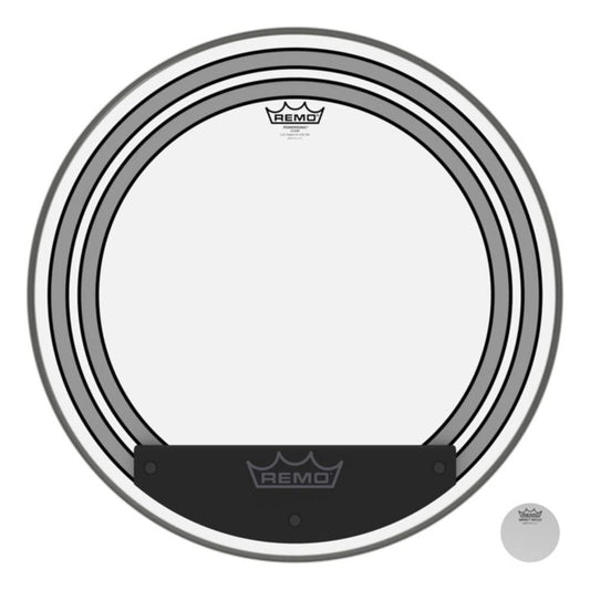 Remo Powersonic Clear Bass Drumhead, 24"