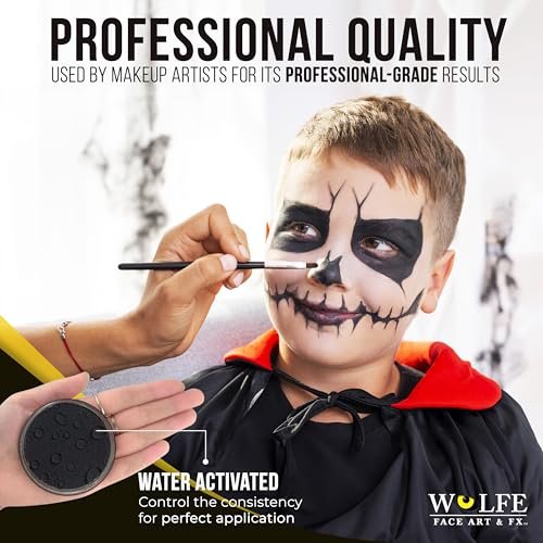Wolfe FX Face Paints - Black 010 (30 gm)