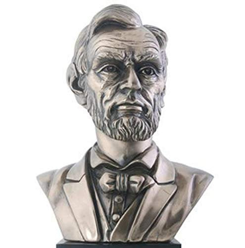 President Abraham Lincoln Resin Standing Bust Figurine, 9 Inch