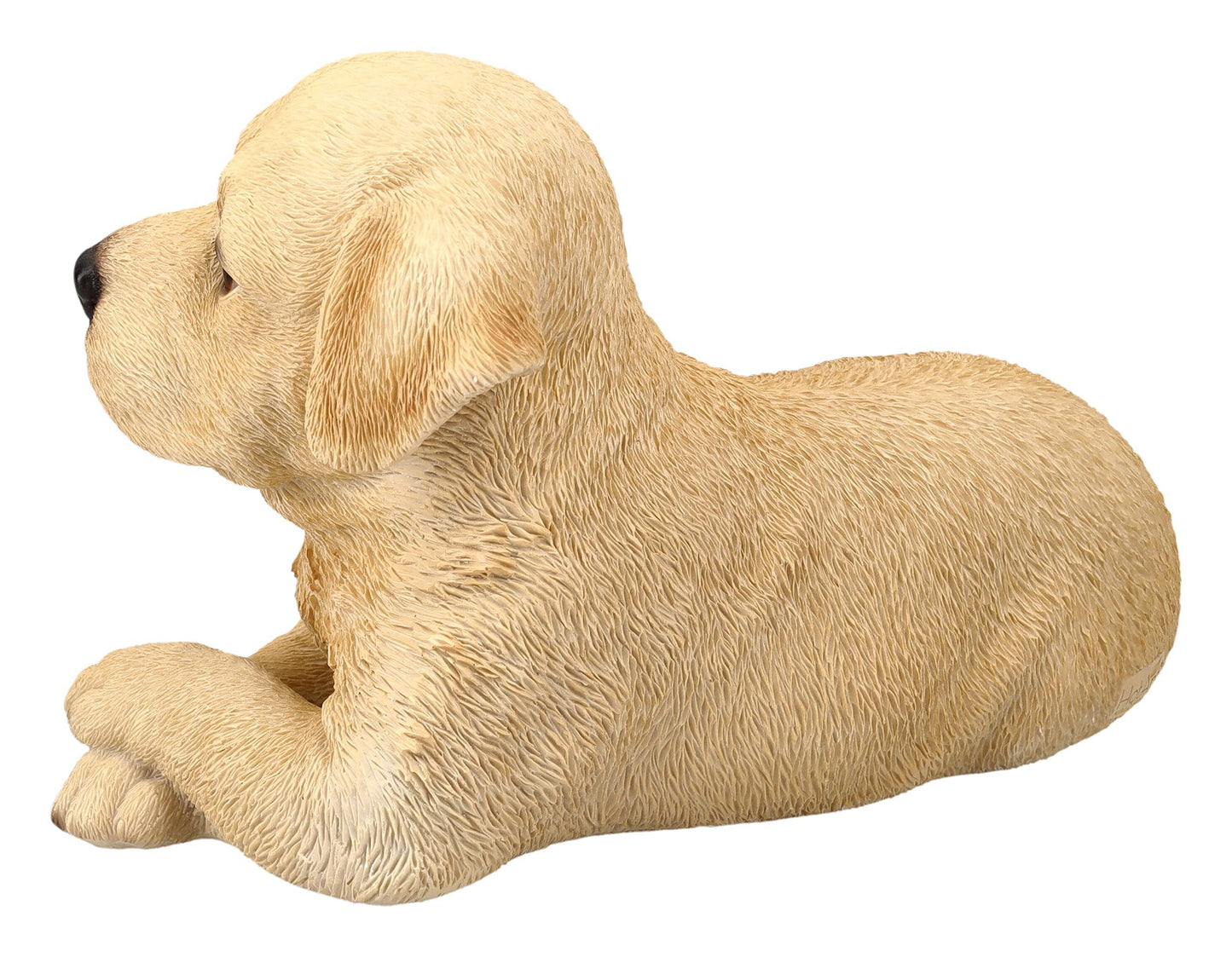 Pacific Trading Labrador Puppy Lying Down Figurine 7.8 Inch Brown