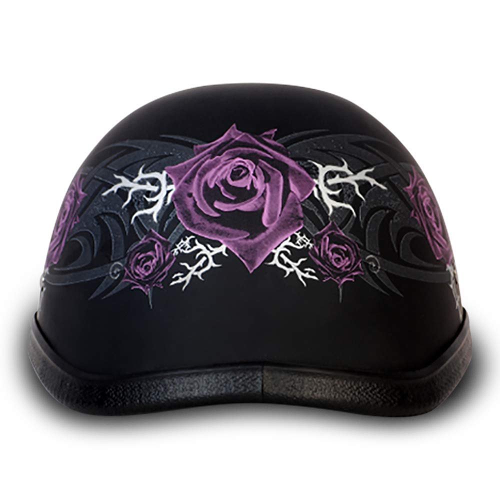 Daytona Helmets Graphics Bicycle Helmets for Men - Novelty Half Helmet with Breathable Liner - Retro Skull Cap – Eagle Headgear with Head Wrap