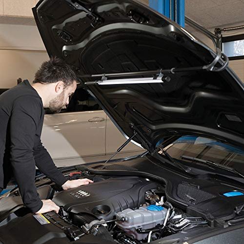 SCANGRIP LINE Light Bonnet C+R, Rechargeable LED Work Light, 1400 Lumen, Removable Cord, Telescopic Holder, Compact Design, Illumination of The Entire Engine Bay, Avoid Blinding, Waterproof (IP65)