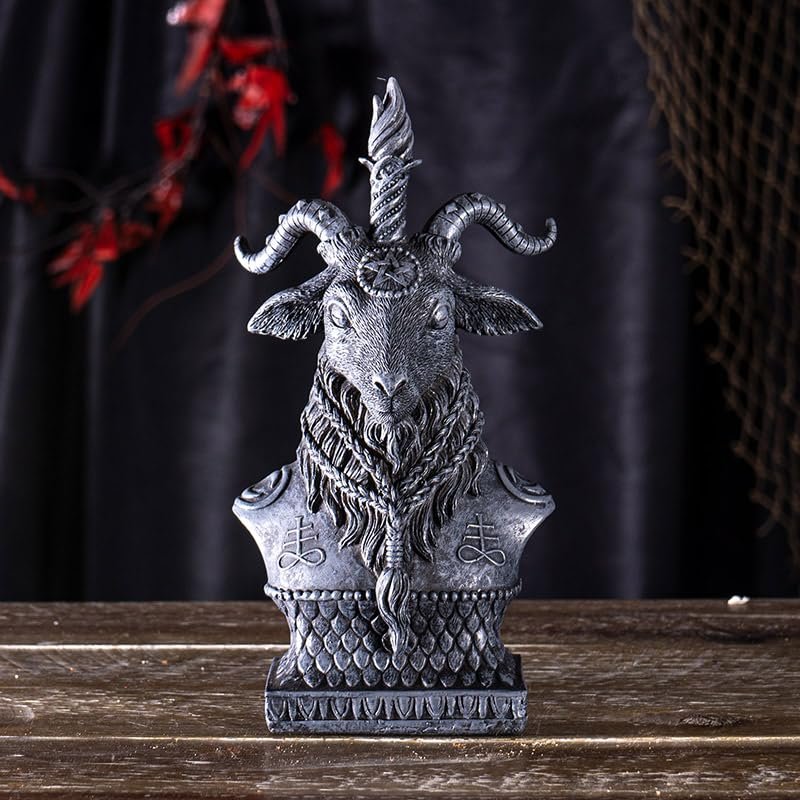 Pacific Giftware 8" Sabbatic Goat Baphomet Bust Statue, Keeper of The Mystical Realm Decorative Sculpture Figurine