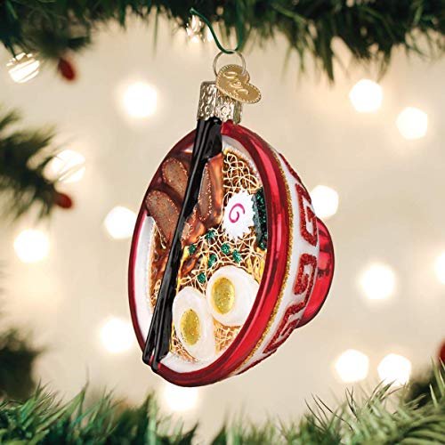 Old World Christmas Bowl of Ramen Glass Blown Ornaments for Christmas Tree