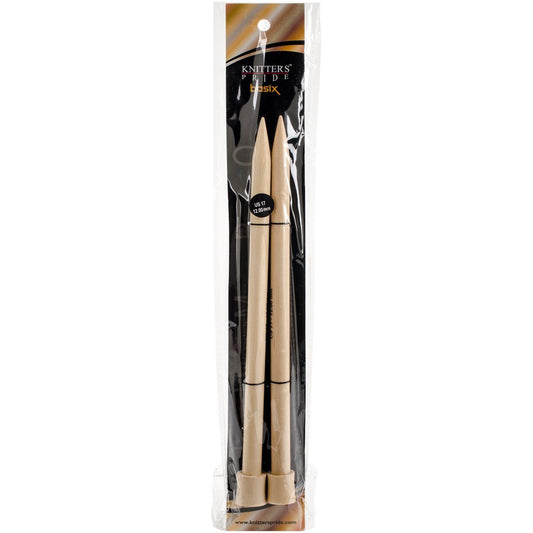 "Basix Single Pointed Needles 10""-Size 17/12mm"