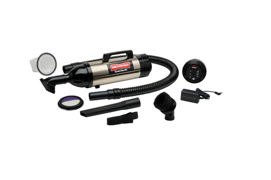 METROVAC Cordless Hand Vac Black & Stainless Steel Vacuum - Variation