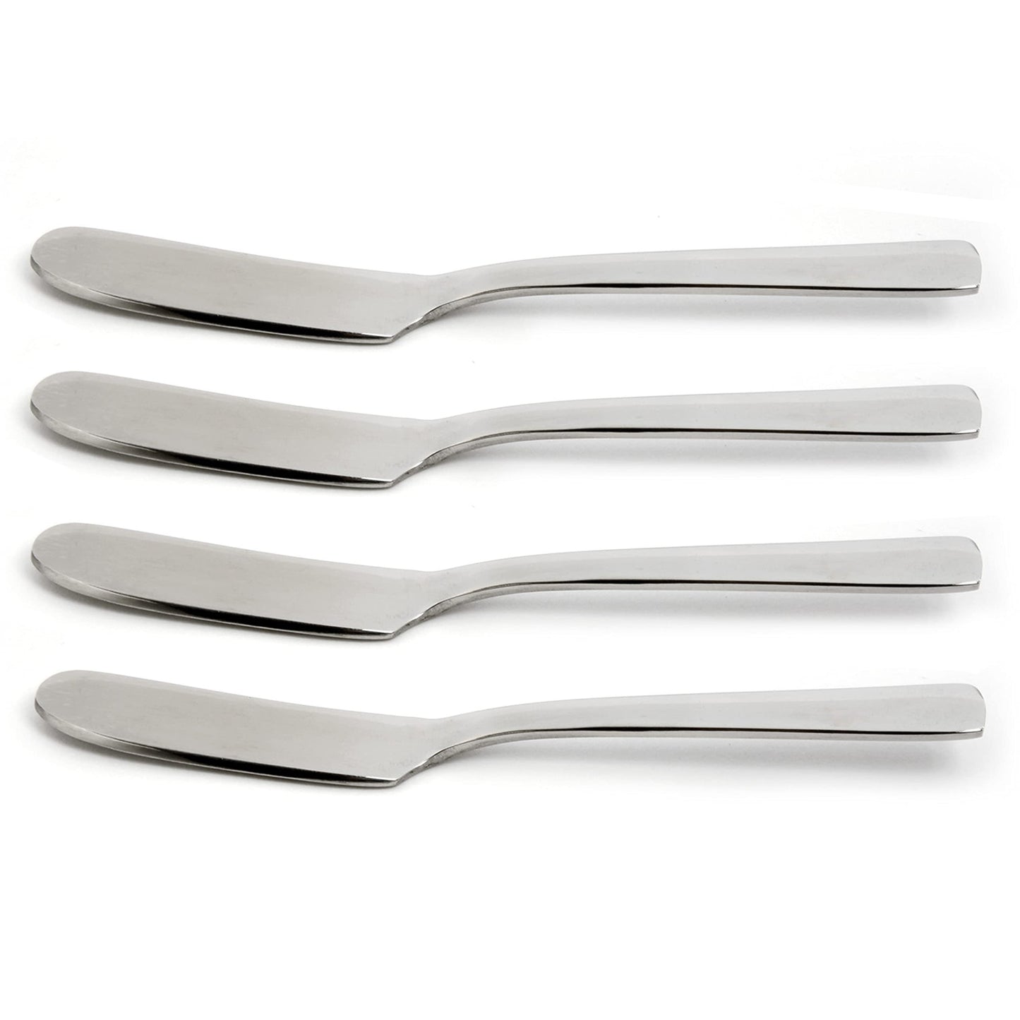 Norpro Set of 4 Polished Silver Stainless Steel Spreaders, Dishwasher Safe,