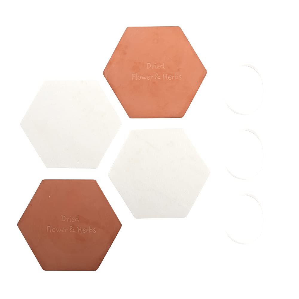 Fallen Fruits Flower and Herb Press | Microwaveable Terracotta Heavy Hexagonal Press