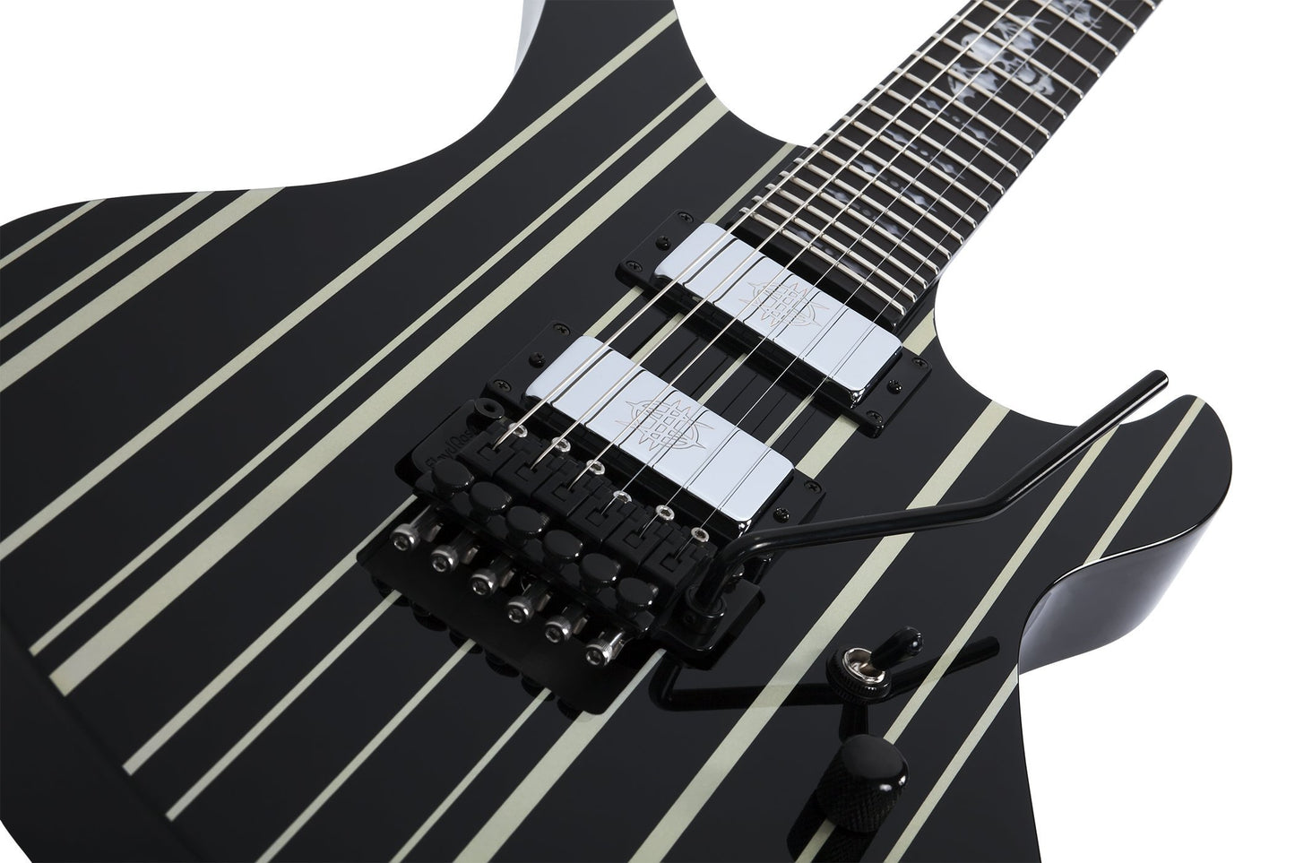 Schecter Synyster Gates Custom - Black with Silver Stripes