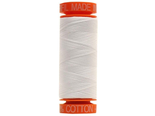 Aurifil Thread CttnMako50wt200mSolid2024 Aurifil Ctn Thread Mako 50wt 200m White