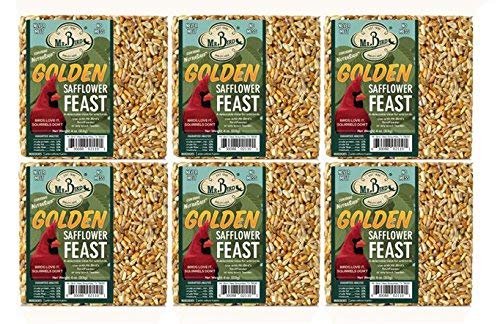 Mr. Bird 6-Pack Safflower Cake Safflower 4 Oz